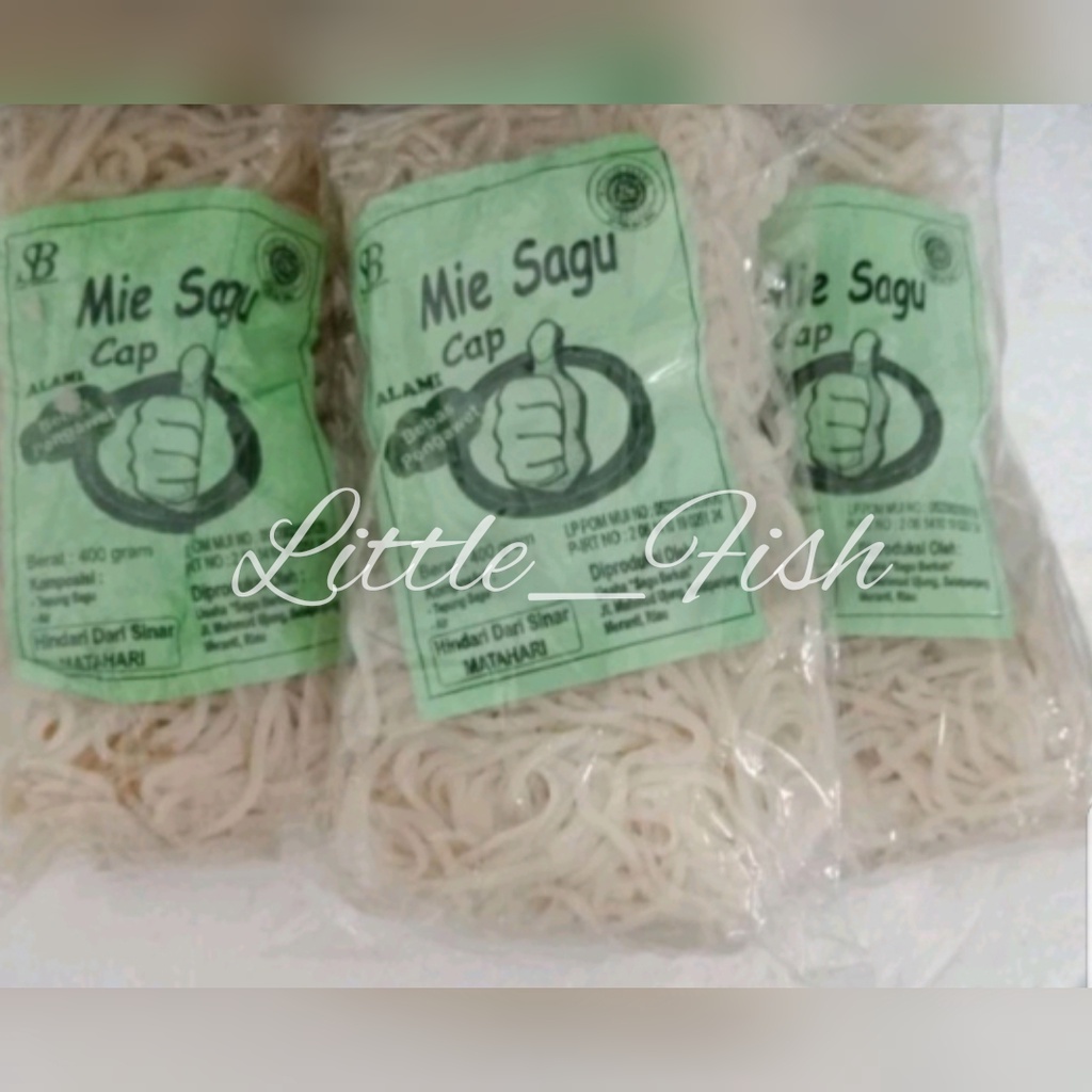 

MIE SAGU KERING(CAP JEMPOL) 400gr - TANPA PENGAWET DAN TANPA PEMUTIH KHAS RIAU