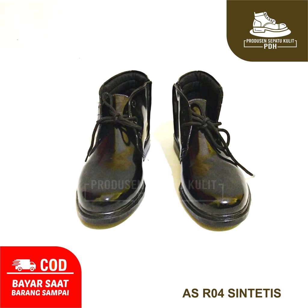 SEPATU PDH TALI RESLETING 04 KILAP MENGKILAP JATAH POLRI TNI SATPAM SEPATU DINAS PRIA