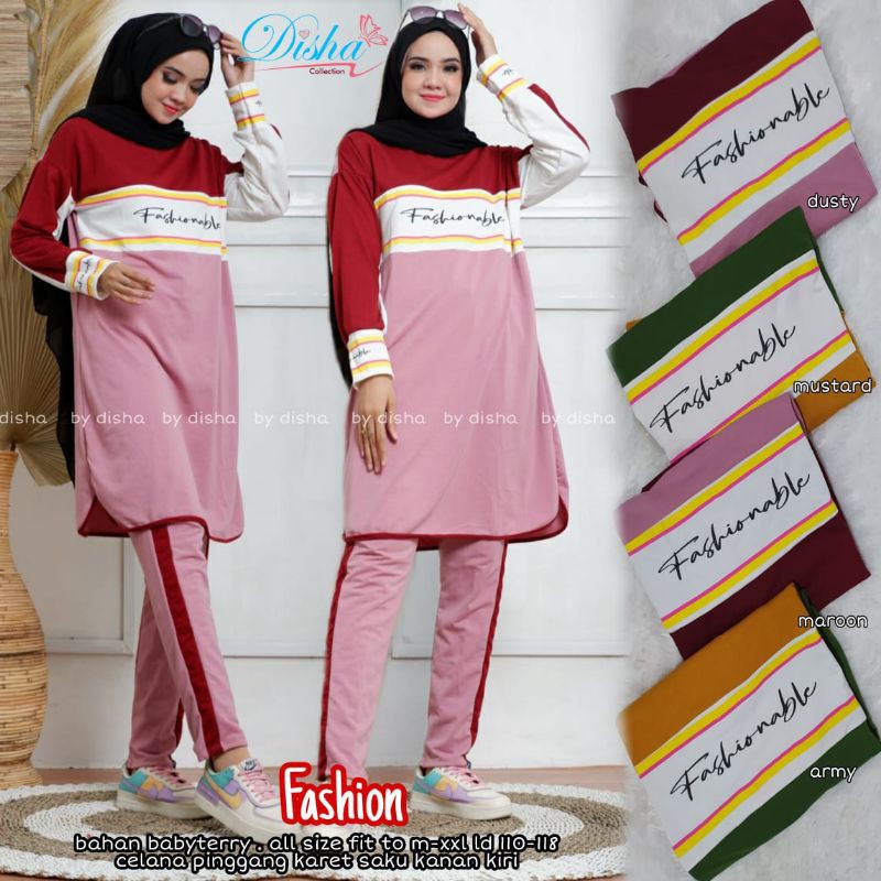 OKs "Fashion Set " Setelan Olahraga Gowes Muslimah