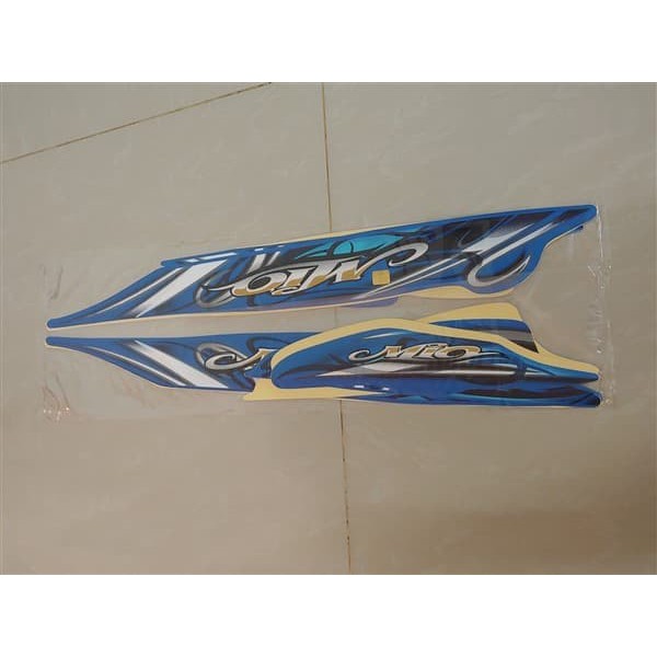 Sticker standart ori motor / Stiker Bodi & Lis Body & Striping Mio Sporty 2010 Biru