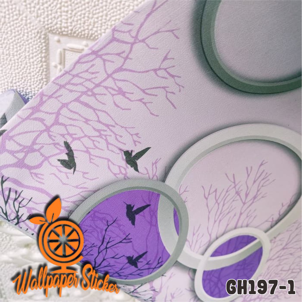 Wallpaper Dinding  Motif Kotak 3D Ukuran 45Cmx10M Wallpaper Stiker Wallpaper Ruang Tamu Wallpaper Kamar Tidur-GH197-1