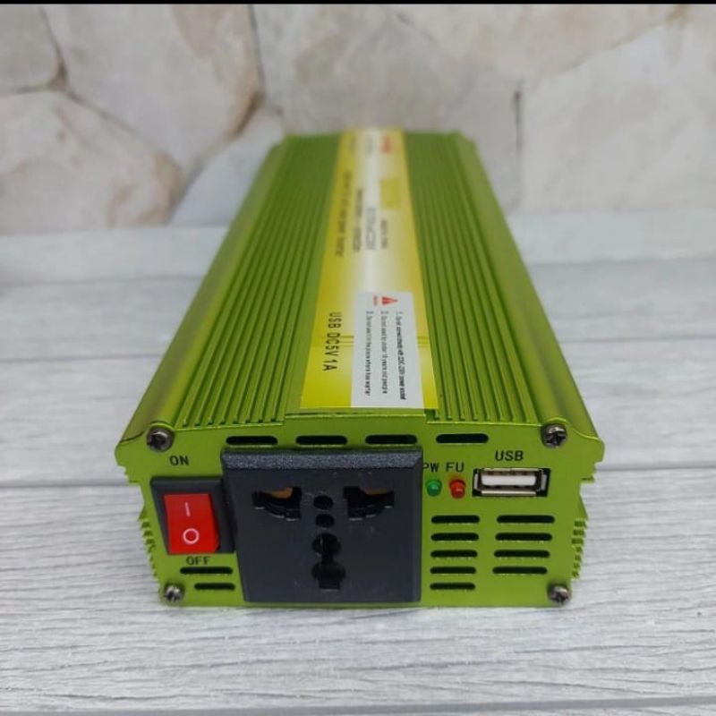 Sunpro Power Inverter Mobil 2000W FFA-2000W Alat Perubah Arus 12v DC - 230 Volt AC