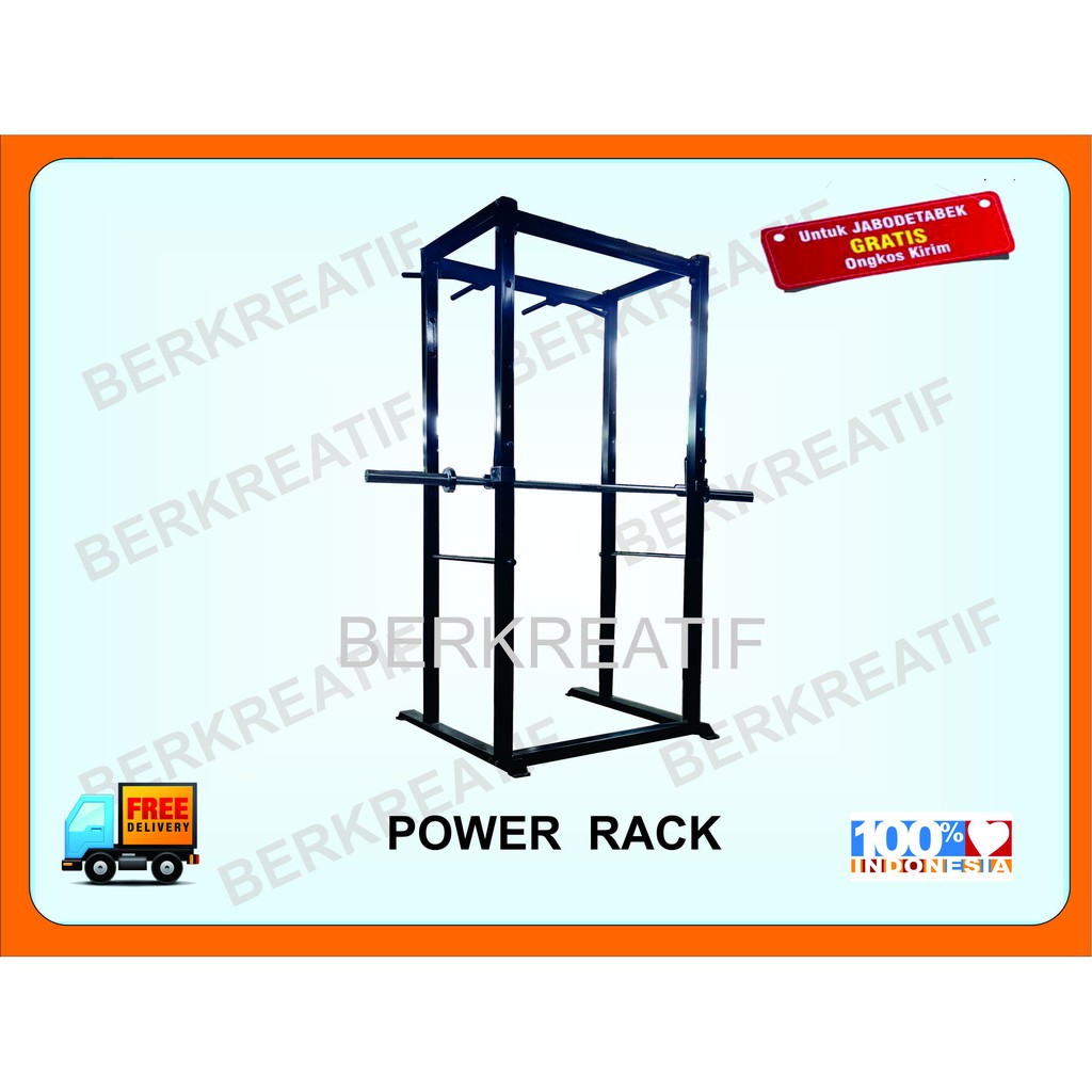 Alat Fitness Power Rack + Stik olimpic