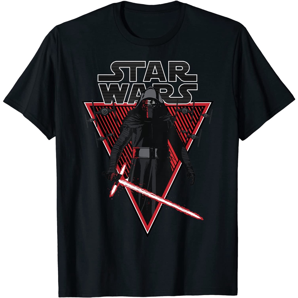 Baju Kaos Dewasa Star Wars Kylo Ren Lightsaber Poster T-Shirt