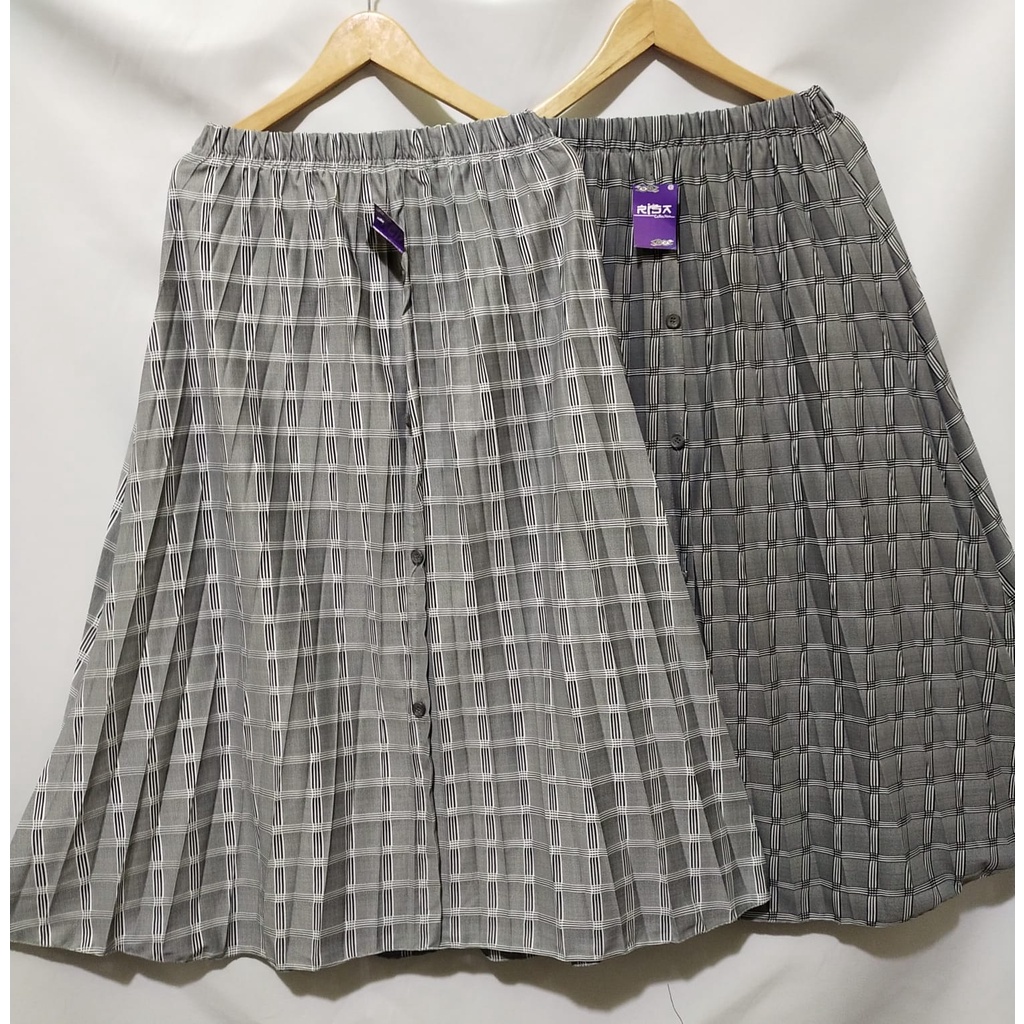 ROK PAYUNG PANJANG JUMBO BAHAN WANITA MUSLIM ROK PAYUNG KERJA KANCING DEPAN WANITA KEKINIAN