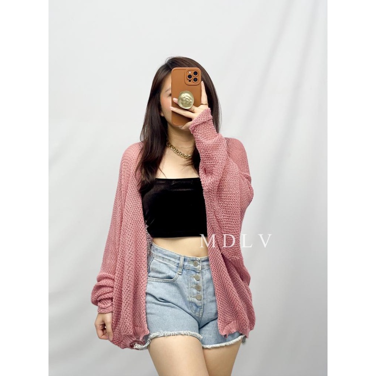 MDLV~ SUMMER OUTER RAJUT // CARDIGAN RAJUT // FASHION WANITA