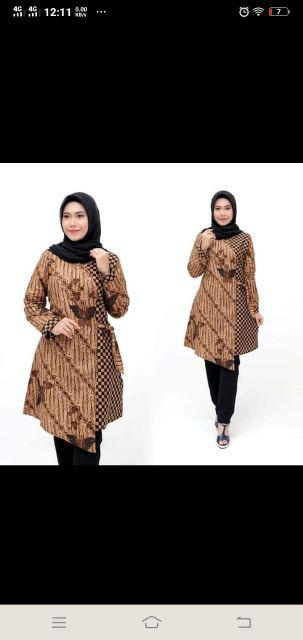 New Arrival | Tunik Batik Motif Liris Respati Garis
