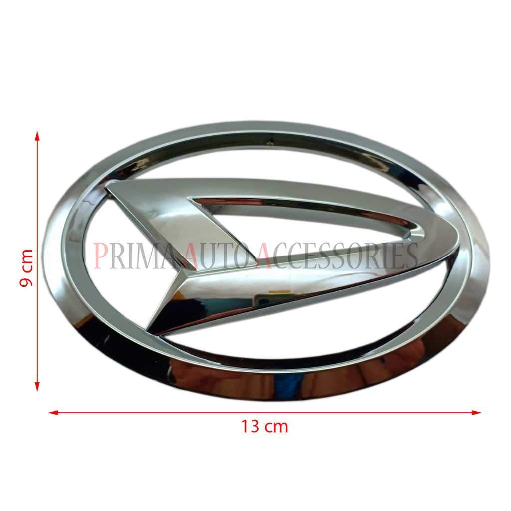 Emblem Logo Mobil DAIHATSU CHROME 13 cm Xenia 2012 - 2022 Belakang