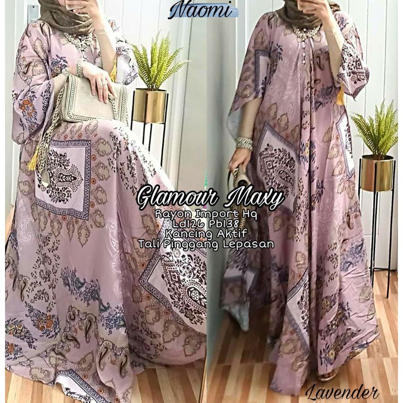 Glamour Maxy bahan Rayon Import High Quality Tali Pinggang