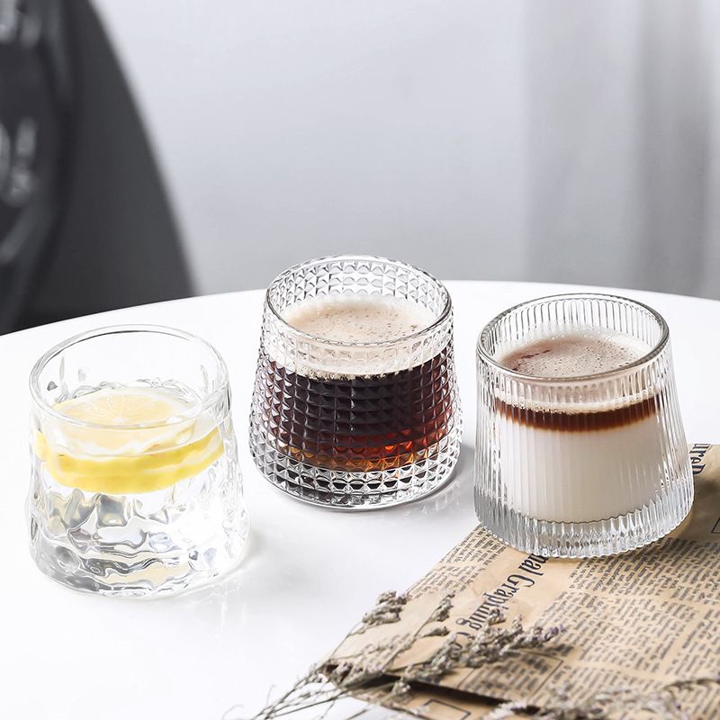 (A0179) JEEA | Whiskey spinning glass | Gelas kaca putar whiskey wine unik | parsel | Gelas kaca | g