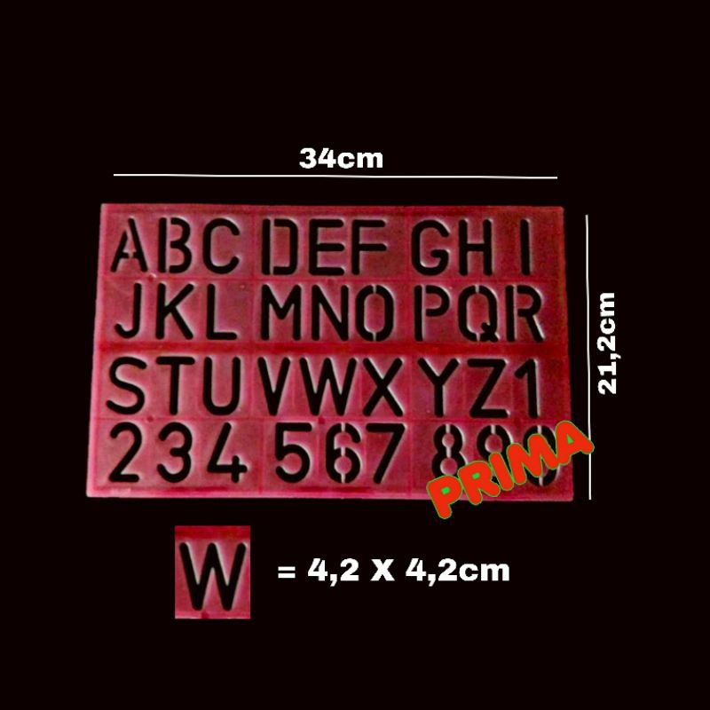 

PENGGARIS HURUF / PENGGARIS ABJAD / PENGGARIS TEMPLATE 34x21,2cm