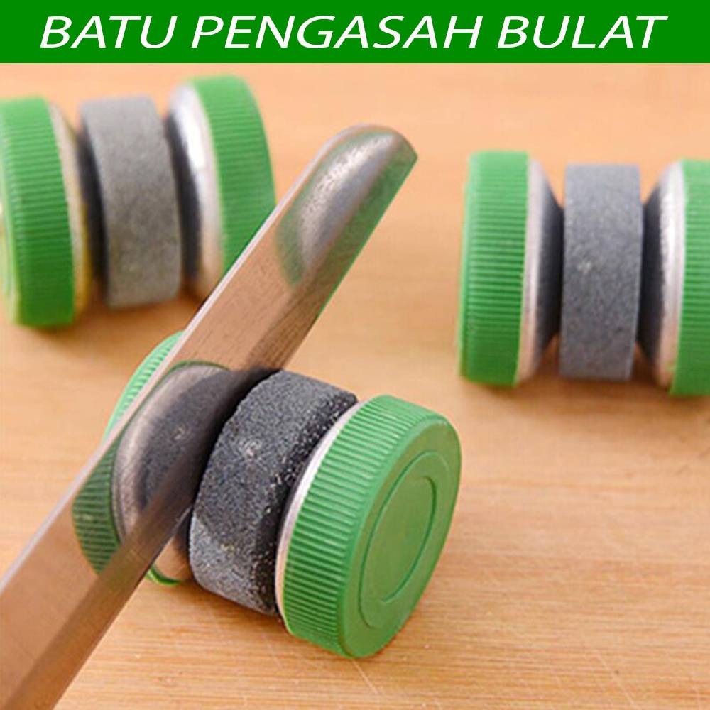 PENGASAH PISAU MODEL RODA PUTAR / ALAT PENGASAH PISAU / ASAH PISAU BENTUK RODA BATU ASAH / KNIFE / PENGASAH GUNTING