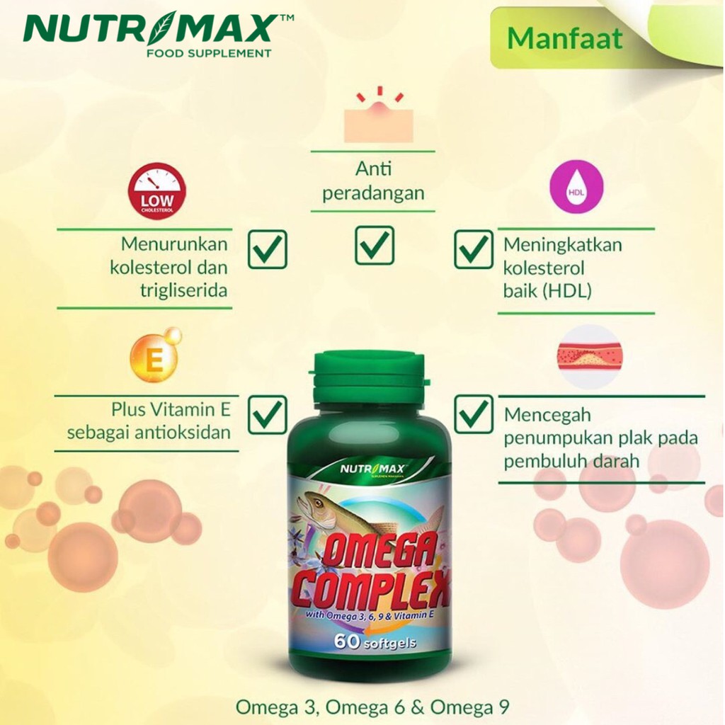 ORIGINAL Nutrimax Omega Complex 30s BPOM / Omega 3 Komplek / LEDI MART