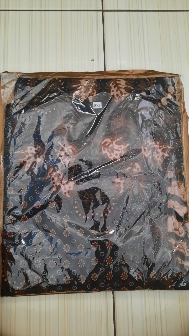 Perwira Kemeja Batik Furing Batik Solo Pria Lengan Panjang