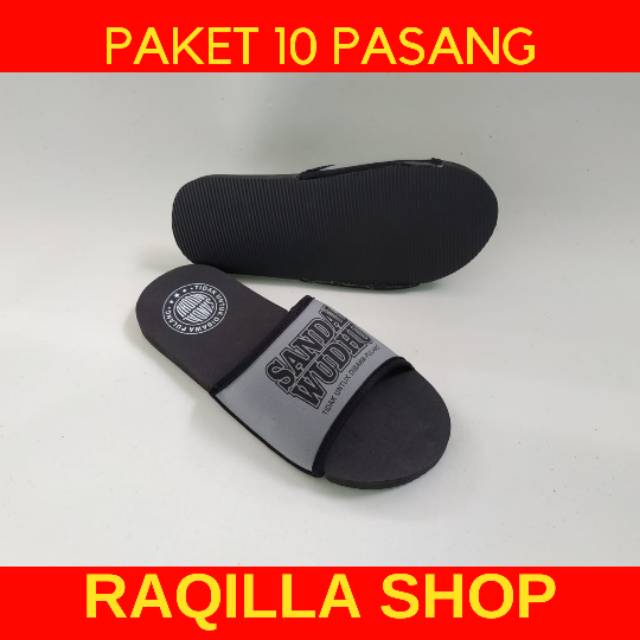 Terlaris Paket 10 Psg Sandal Wudhu selop Masjid Mushola Sandal Wakaf Infaq kantor rumah