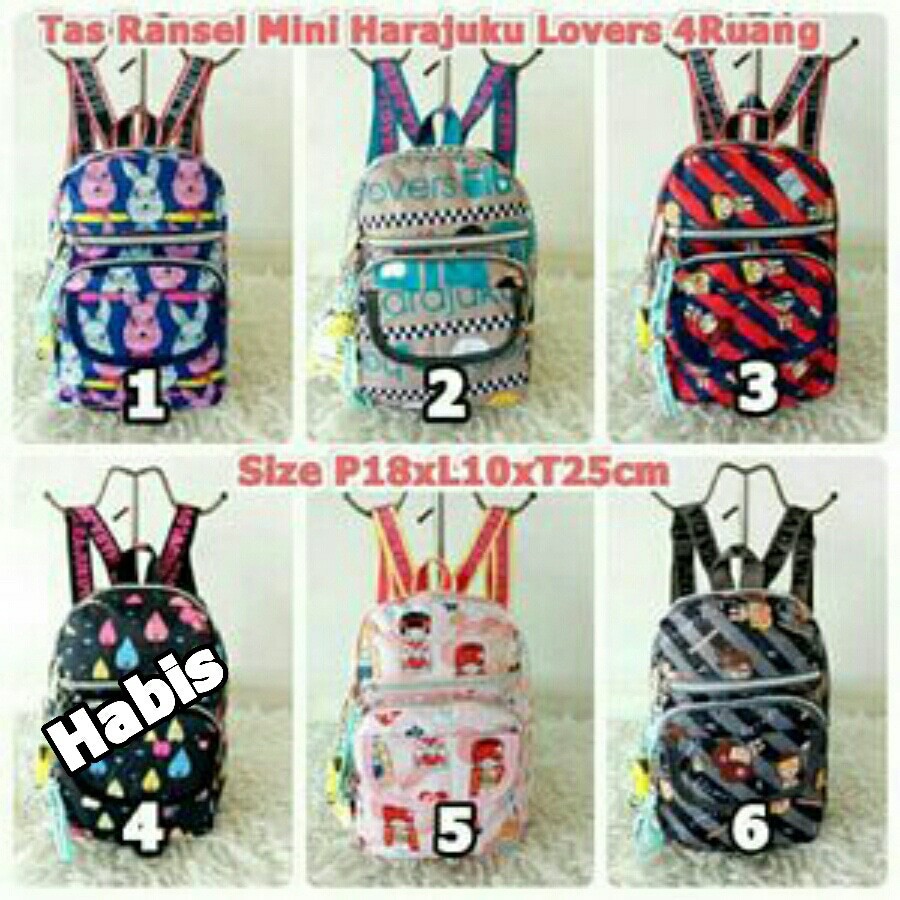 HJ05 Tas Ransel Mini Harajuku Lovers