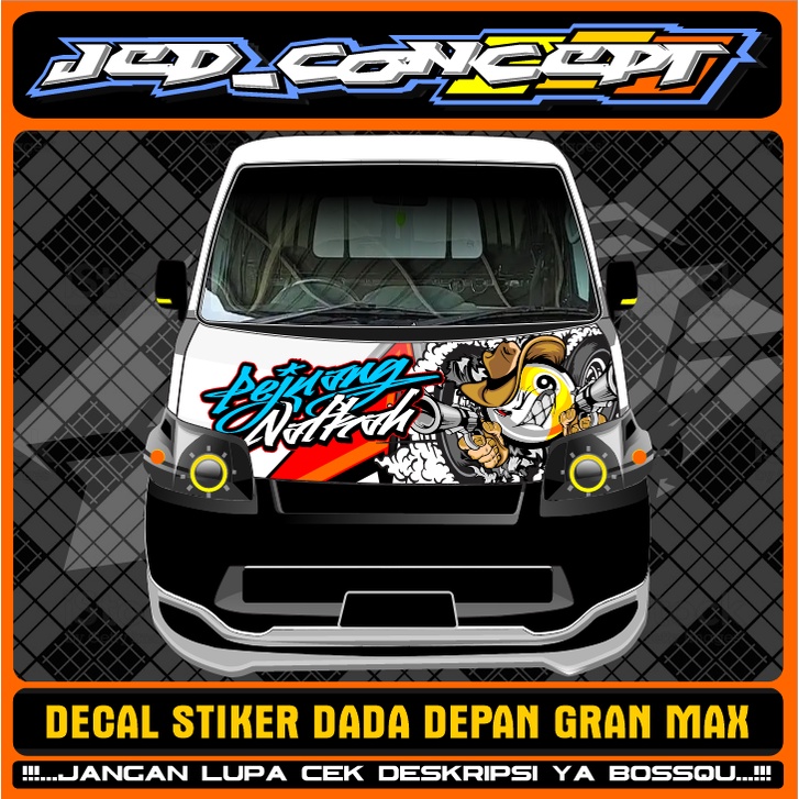 [TERBARU] DECAL STIKER DADA DEPAN GRAN MAX / STIKER DADA DEPAN GRAN MAX PICK UP PEJUANG NAFKAH