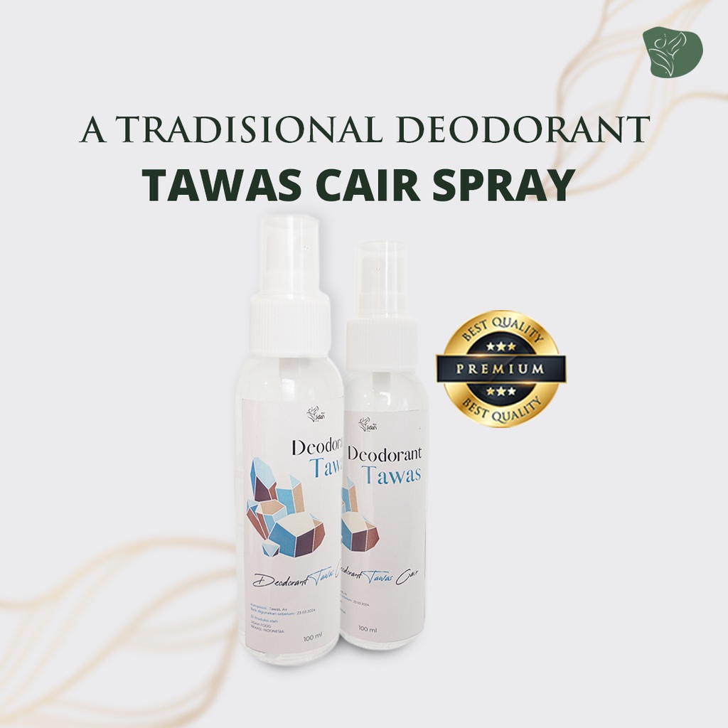 Deodorant Tawas spray ORGANIK natural penghilang bau badan air tawas ketiak deodoran spray tawas cair pria wanita deodoran alami semprot