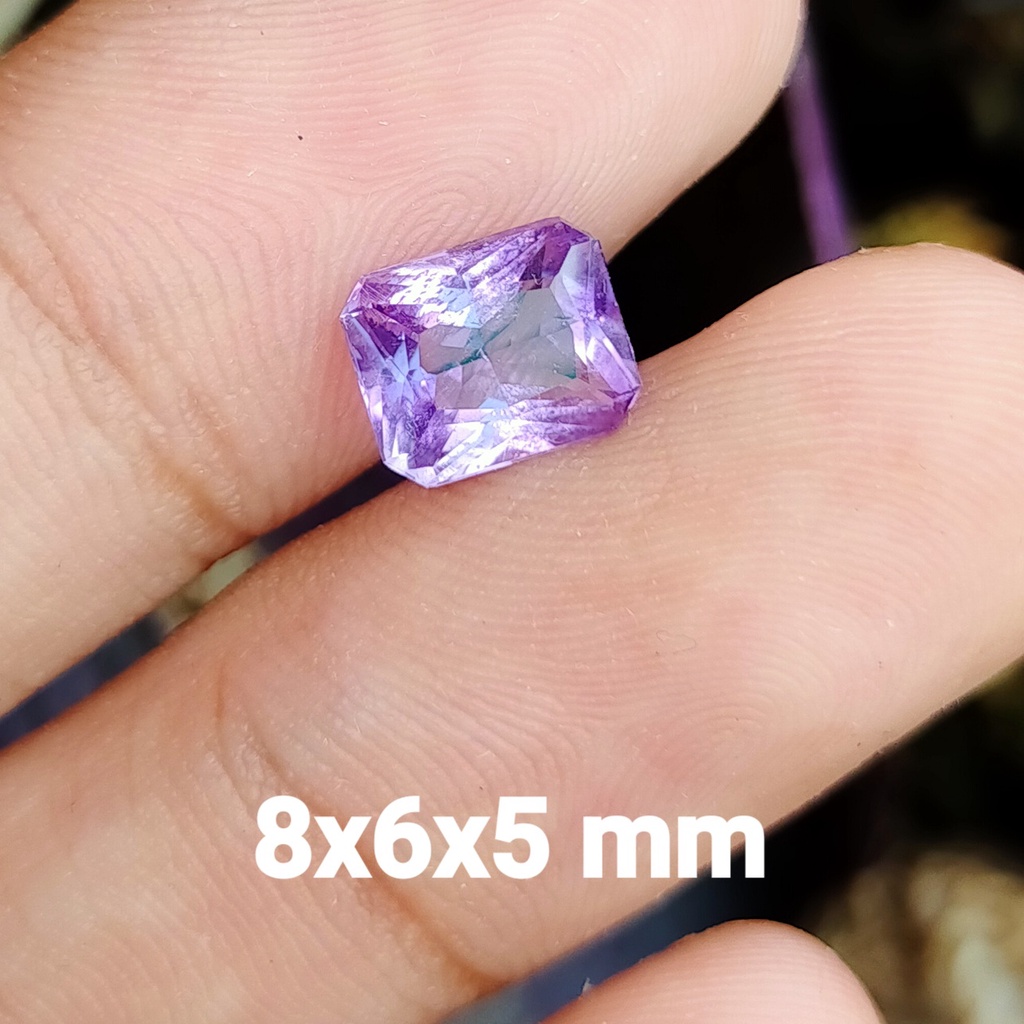 KECUBUNG UNGU ASLI PERSEGI NATURAL ALAMI koleksi kalimaya susu black opal permata giok