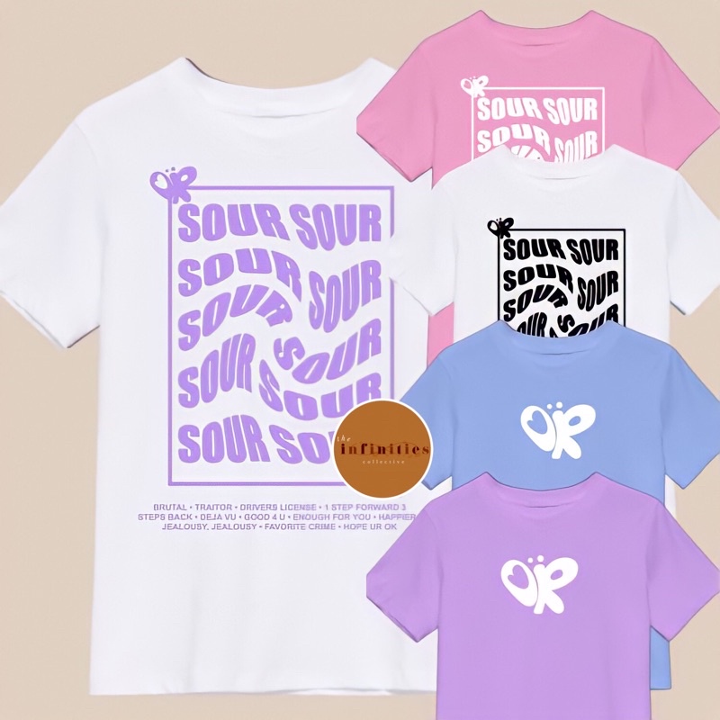 Olivia Rodrigo Oversized T-Shirt SOUR (Depan Belakang)