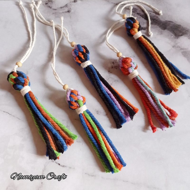 Tassel Macrame | Keychain Macrame | Souvenir Gantungan kunci