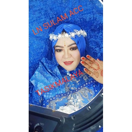 Hijab pengantin Turki veil kerudung slayer 100 cm veil jilbab pengantin hijab jilbab akad bride untuk gaun wedding slendang pengantin fashion veile motif baru