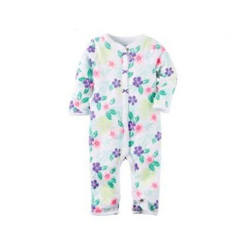 Romper flowers CFS 719 / baju kodok jumpsuit / jumper bayi lengan panjang