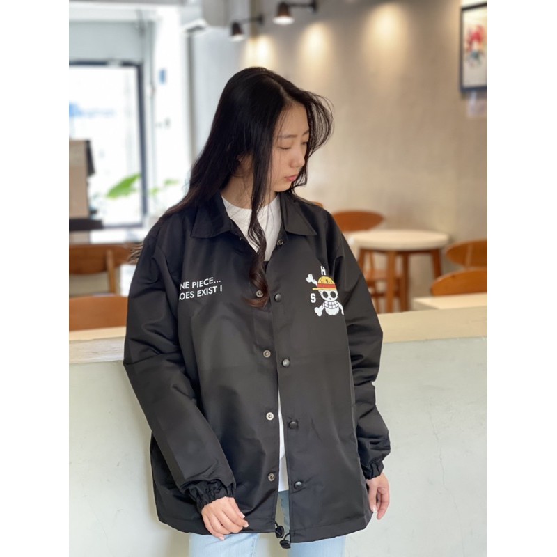 Waterproof Coach Jaket One Piece Black Premium Quality