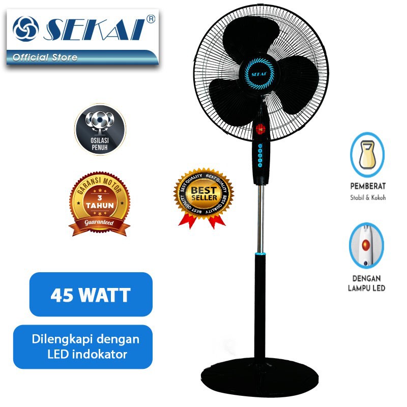 SEKAI Kipas Angin Berdiri / Stand Fan 16 Inch - SFN 1621