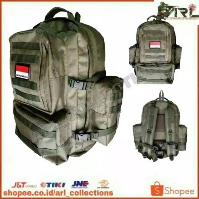 tas ransel army jumbo/tas gendong hijau model medis 60L/tas gendong besar tactical outdoor