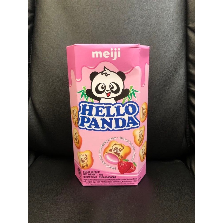 Hello Panda Strawberry / Biskuit Meiji Hello panda Strawberry 45grm