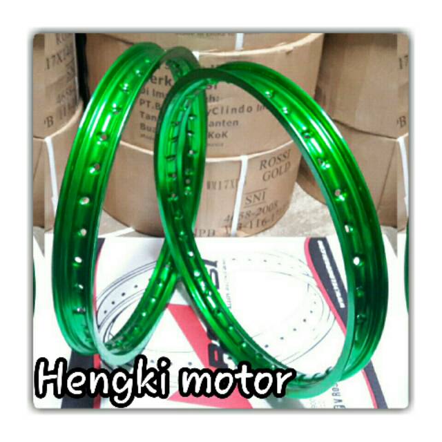 Velg rossi warna hijau uk 140/140/17