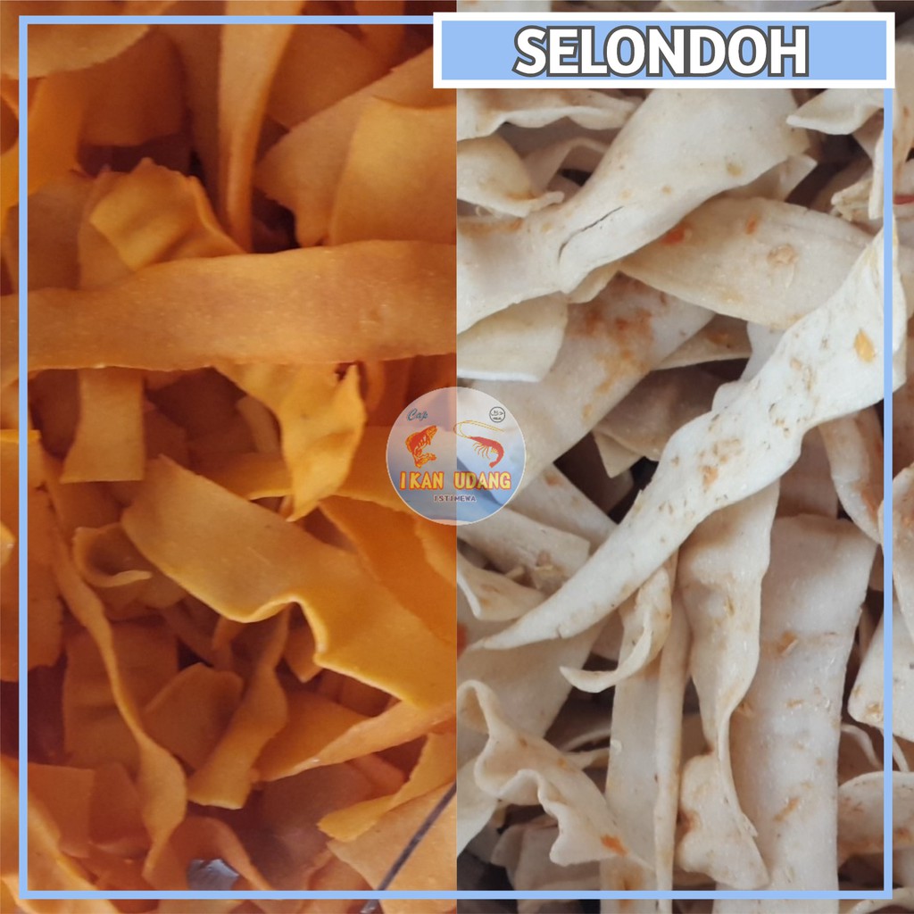 

[ 250gr ] Kerupuk / Krupuk Mentah / Krecek Selondoh Slondok Merah Putih