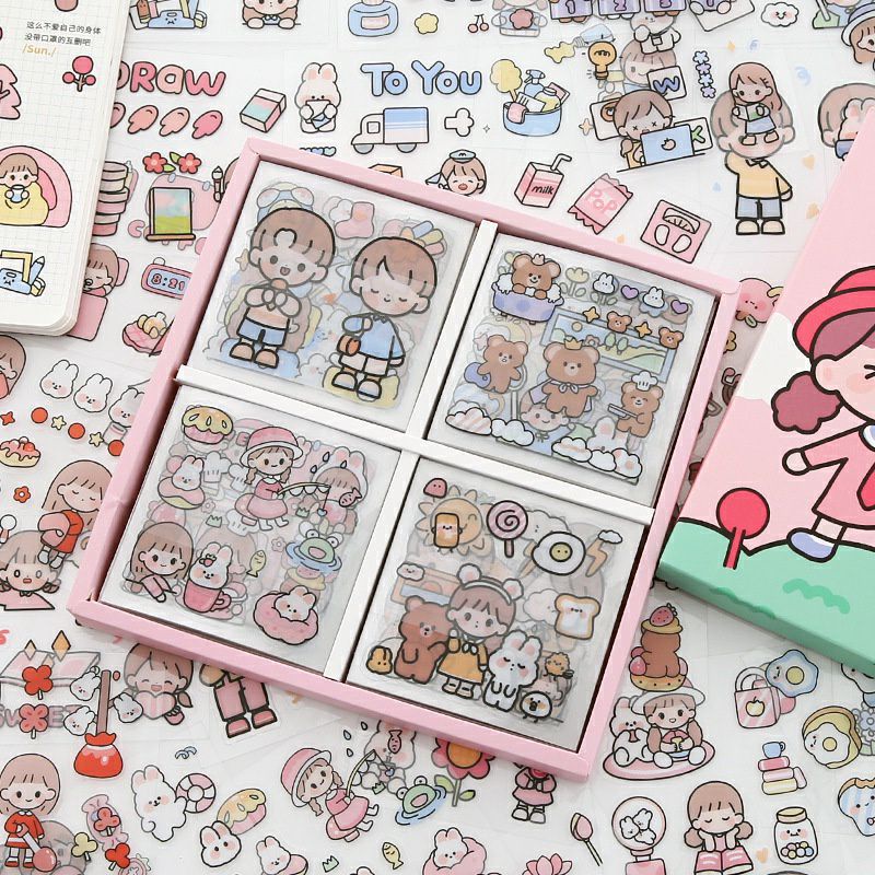 

Stiker KOTAK PVC Aesthetic 1 Lembar | Sticker Astronot Cute Planet | DIY Bahan PVC Untuk