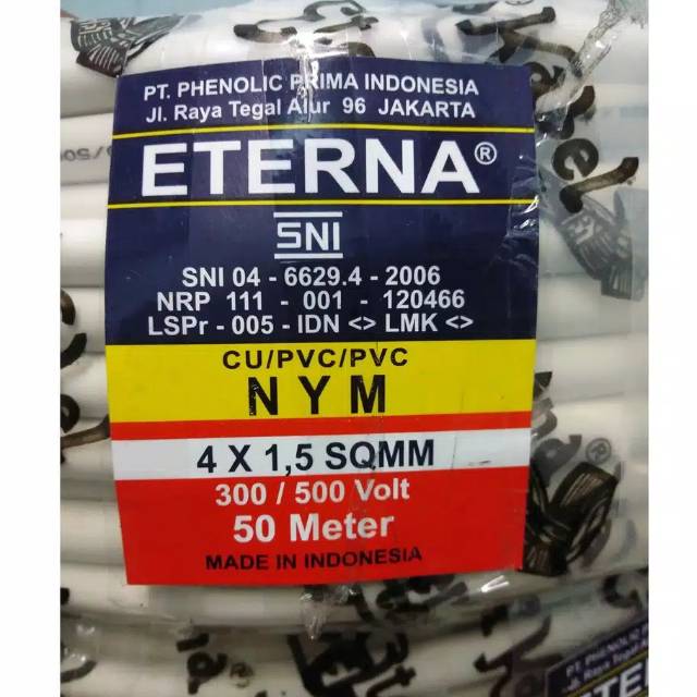 Kabel Eterna NYM 4x1,5 (Ecer/Permeter)