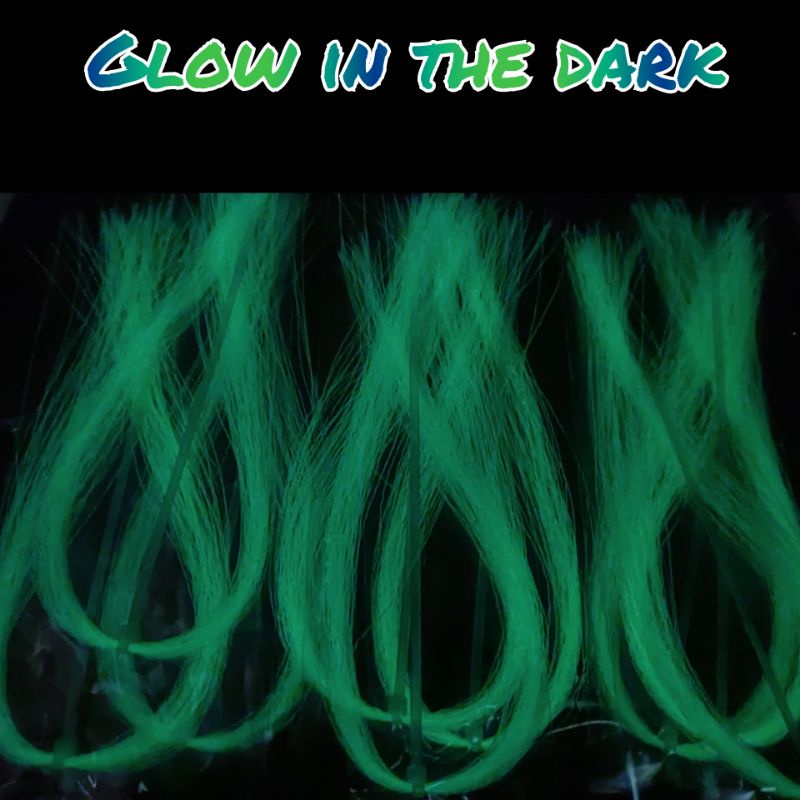 Bulu Sintetis Glow In The Dark / Gid / Menyala dalam gelap