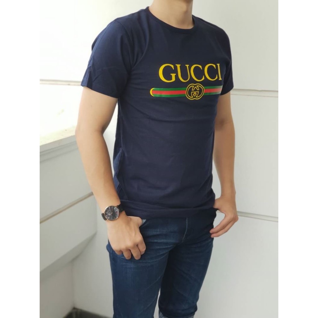 KAOS GUCCCI COWOK LENGAN PENDEK SIZE L / KAOS PRIA LENGAN PENDEK MURAH / KAOS GUCCII COWOK MURAH