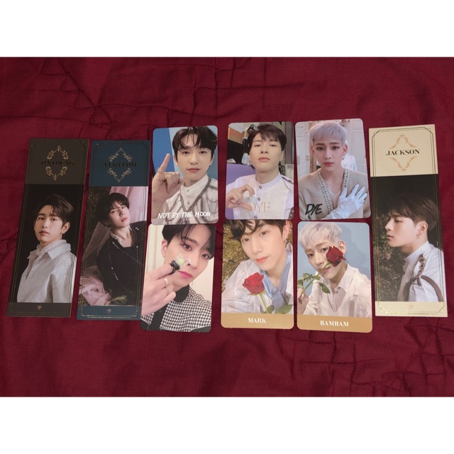 PHOTOCARD PC GOT7 MARK JACKSON JINYOUNG YOUNGJAE BAMBAM DYE NOT BY THE MOON