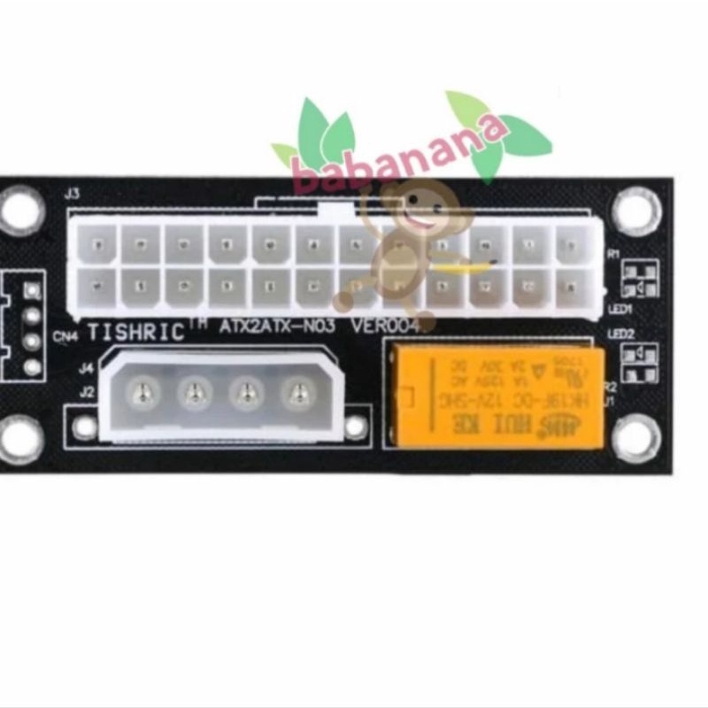 Dual power supply motherboard relay mining mobo multi psu black Molex