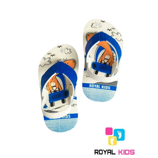 SANDAL BEBY DINO ROYAL KIDS (bisa custom nama)