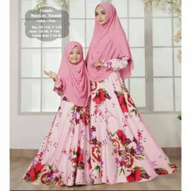 Gamis syari couple ibu dan anak