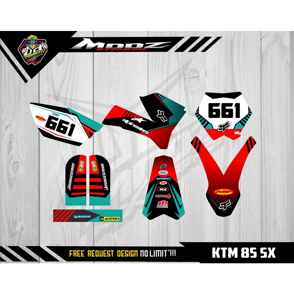 DECAL KTM 85 OLD