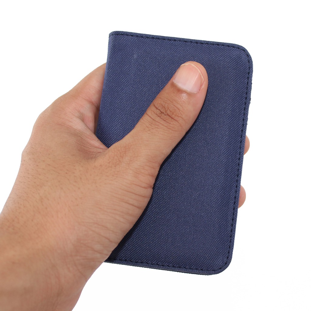 Dompet Kartu Pria Wanita card holder model slim slot vertical navy EMDK52