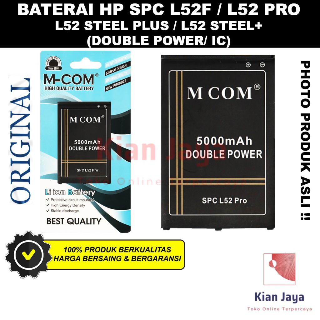 Mcom Baterai Hp Spc L52 Pro L52f L52 Steel Plus L52 Original Double Power Batre Batrai Battery Shopee Indonesia