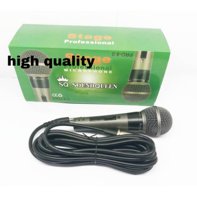 Mic hallo vocal. Microphone soundqueen pro 8.0 switch + kabel