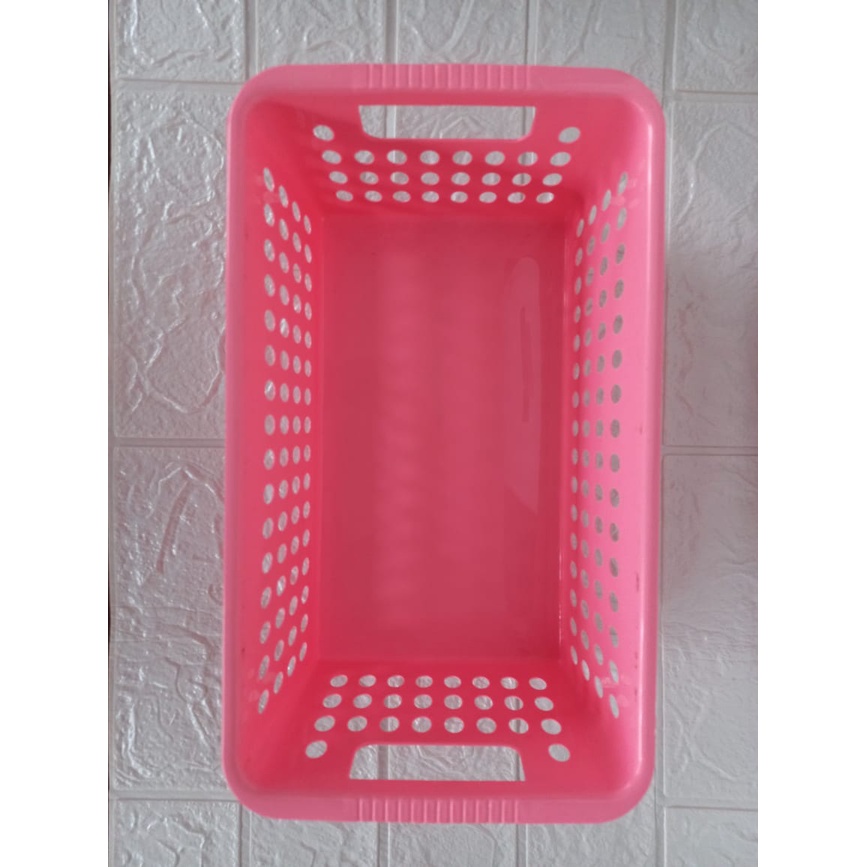 Keranjang Serbaguna Plastik Storage Desk Box KR02 Tempat Kotak Food Grade Penyimpanan Makanan Aksesoris Baju Mini Organizer Container Murah