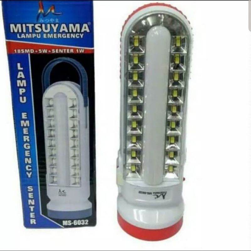 Lampu emergency Mitsuyama MS6032 lampu darurat terang benderang