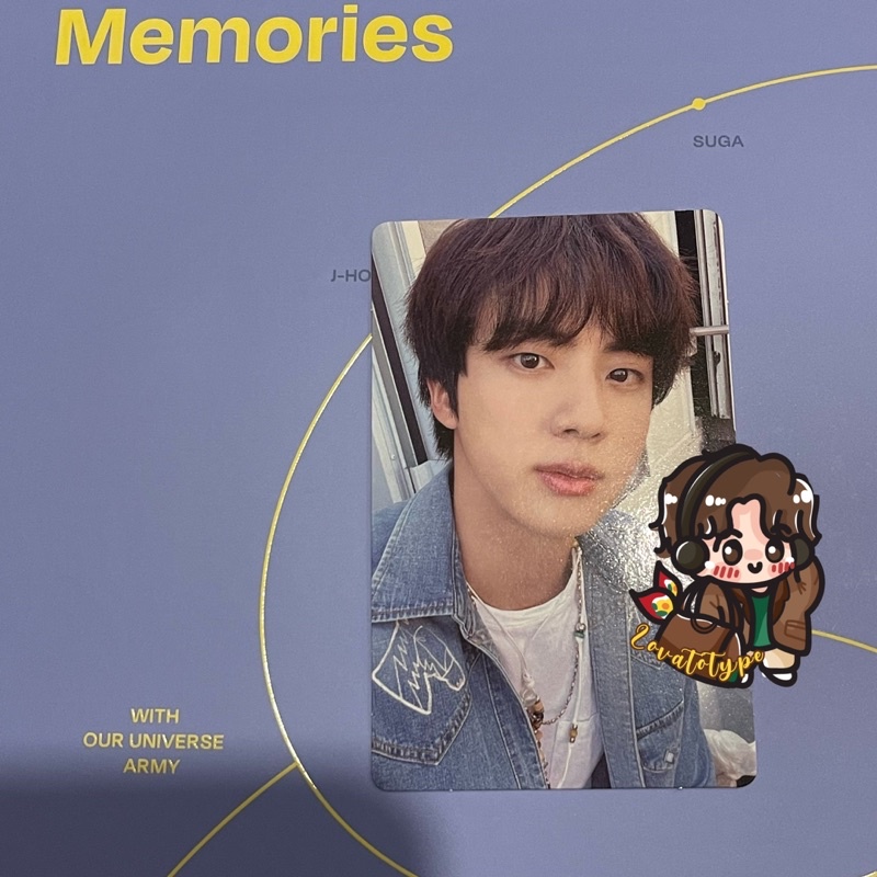 Jin BTS Memories 2021 Photocard DVD DIGICODE