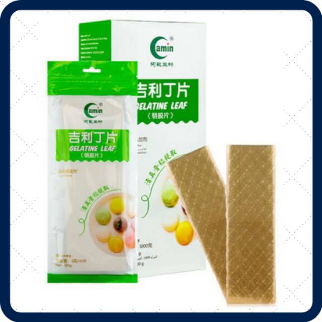 Jual 40 Lembar Gelatin Lembaran Halal MUI Gelatine Leaf Gelatin