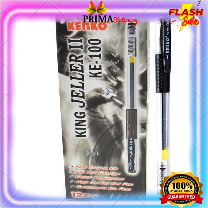

BALLPOINT, BOLPEN, POLPEN, PULPEN, PENA BALLPOINT, BOLPEN, POLPEN, PULPEN GEL PEN KE-100 BLACK KENKO